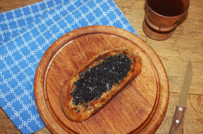 Toast with chimney soot 1651